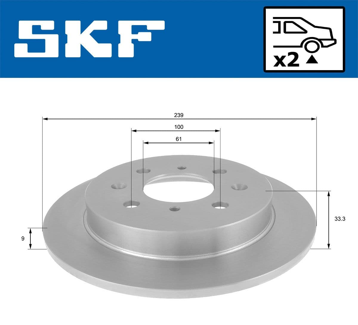 vkbd90425s2 SKF Тормозной диск