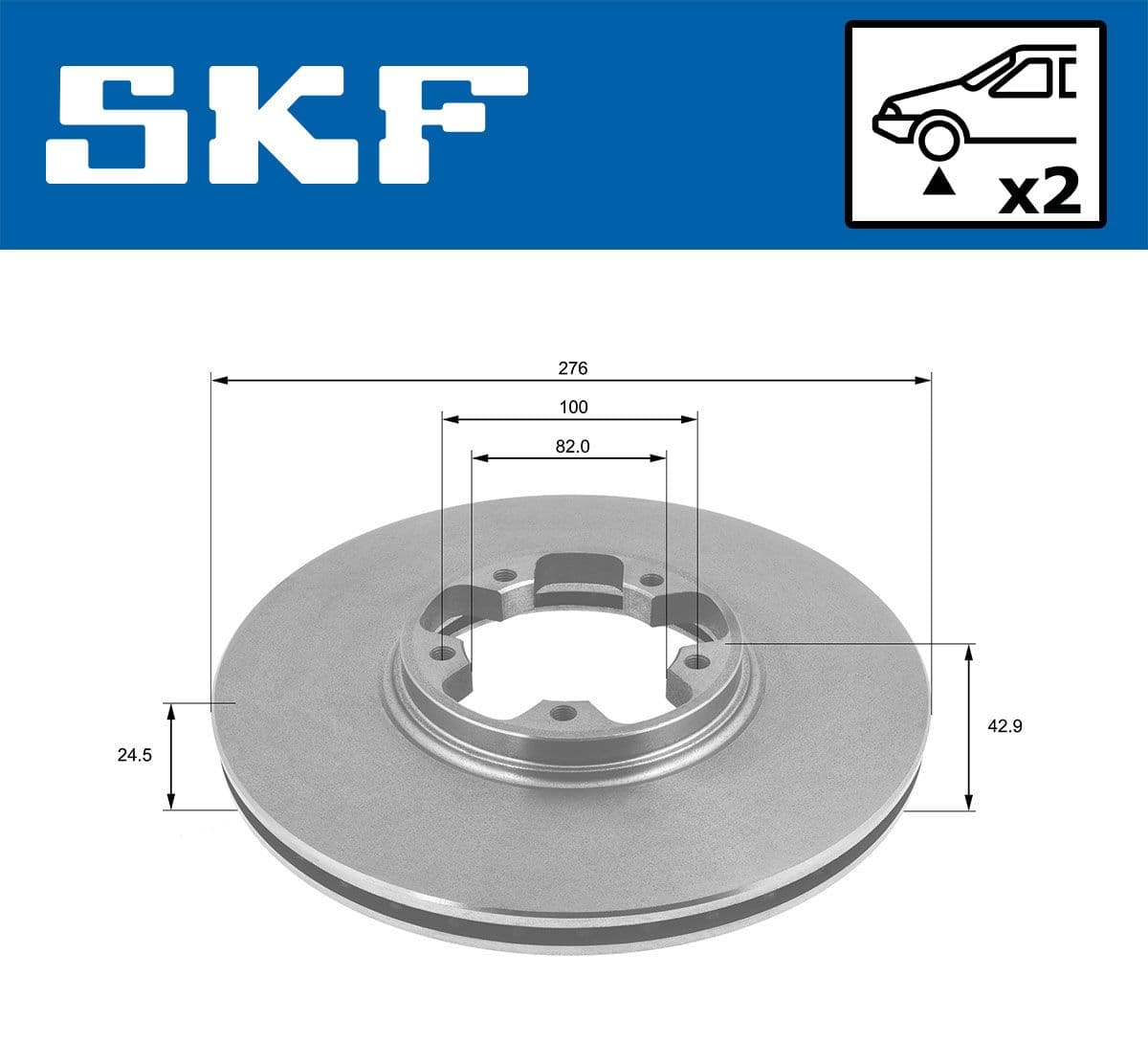 vkbd80255v2 SKF Тормозной диск