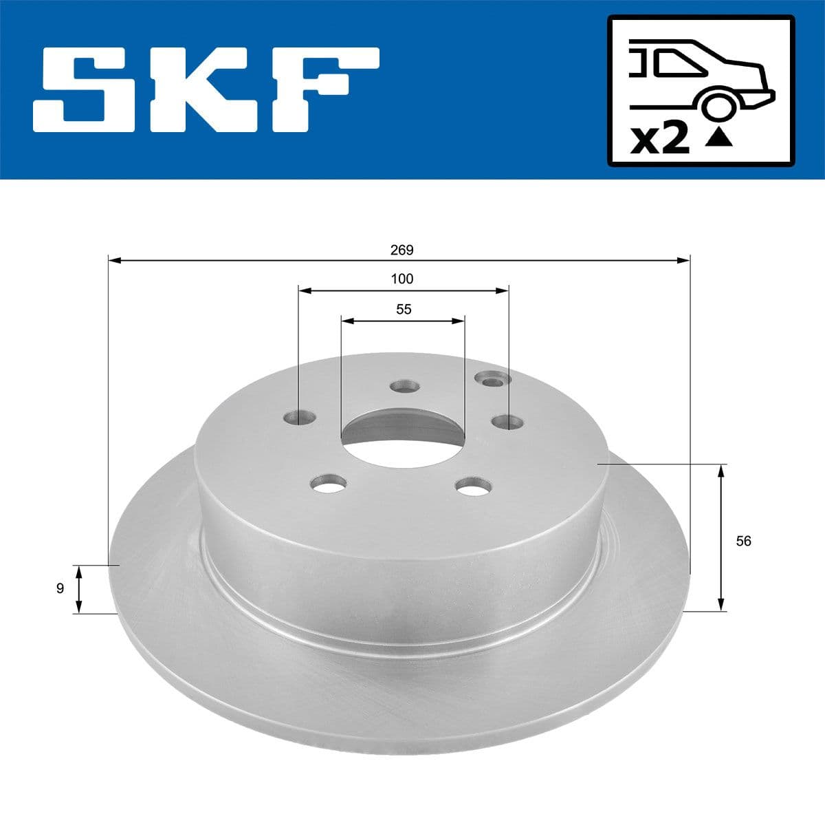 vkbd90531s2 SKF Тормозной диск