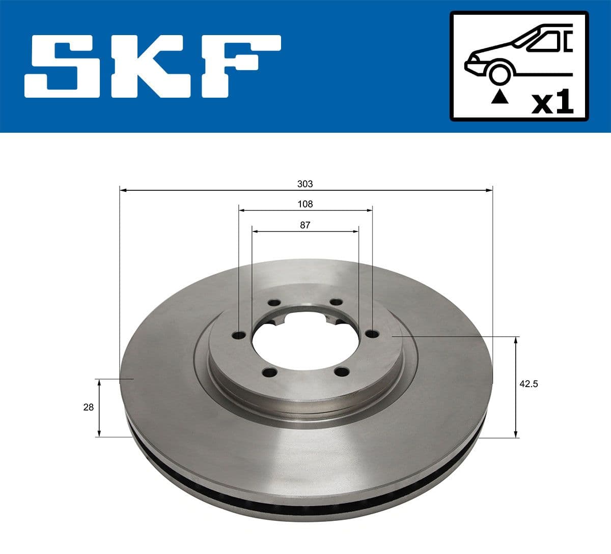 vkbd80597v1 SKF Тормозной диск