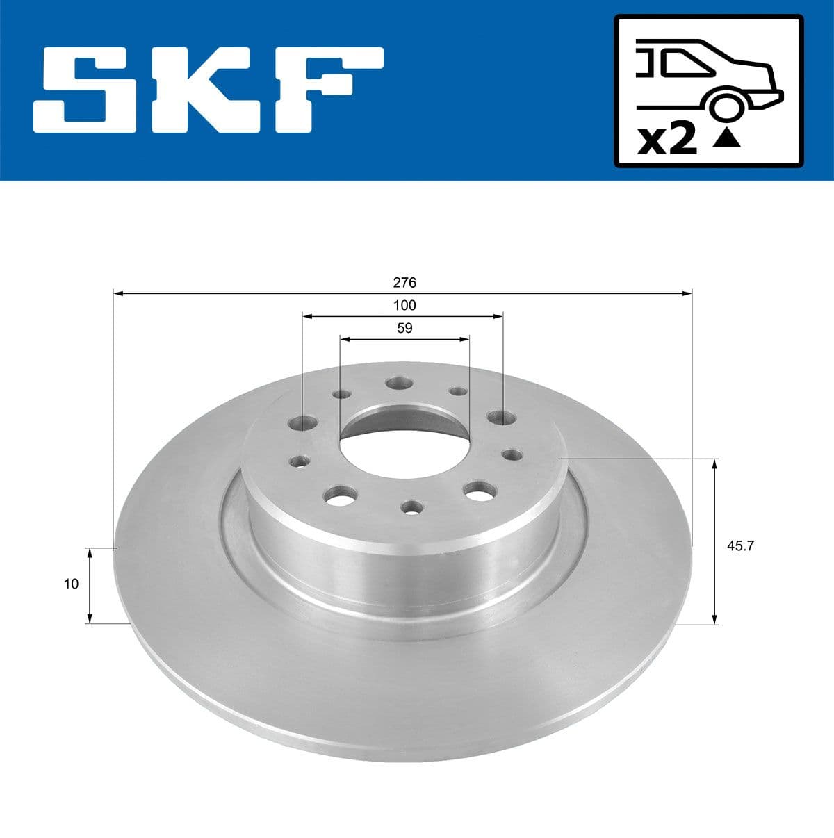 vkbd90193s2 SKF Тормозной диск