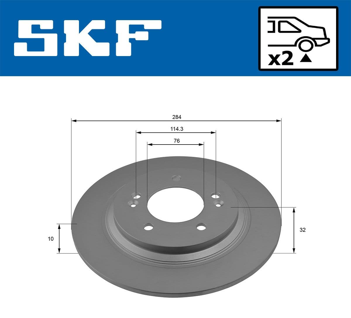vkbd90542s2 SKF Тормозной диск