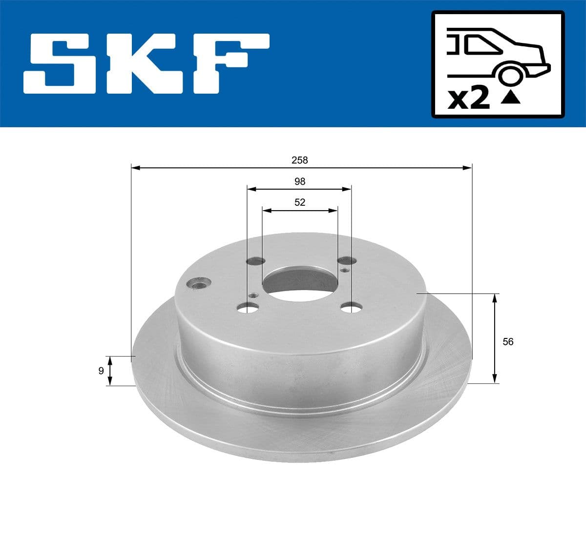 vkbd90251s2 SKF Тормозной диск