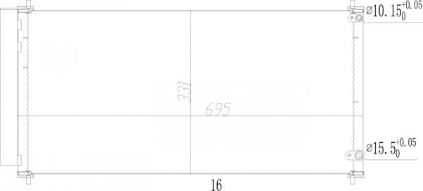 614547 Hart Радіатор кондиціонера