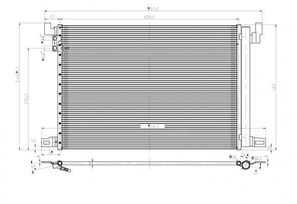 636944 Hart Радіатор кондиціонера