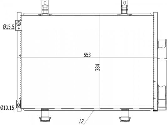 619533 Hart Радіатор кондиціонера для Suzuki Swift