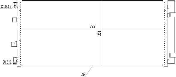 614556 Hart Радіатор кондиціонера