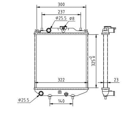 637200 Hart Радіатор охолодження двигуна для Suzuki Alto