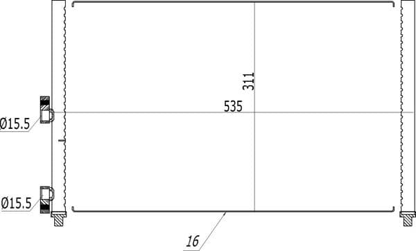 612163 Hart Радіатор кондиціонера