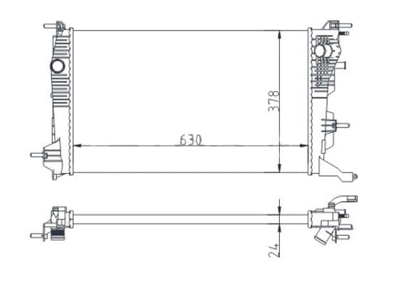 611192 Hart Радіатор охолодження двигуна