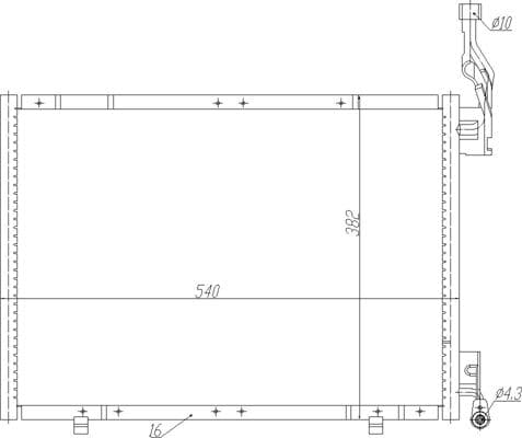 623921 Hart Радіатор кондиціонера