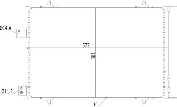 614568 Hart Радіатор кондиціонера