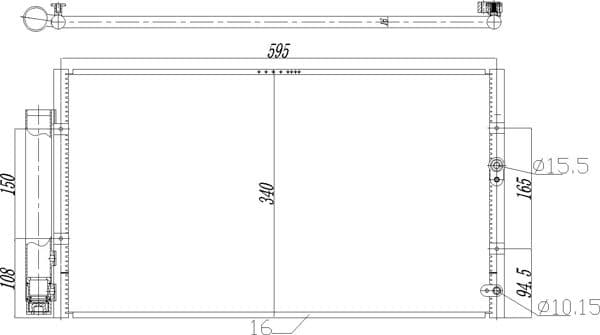 725098 Hart Радиатор кондиционера
