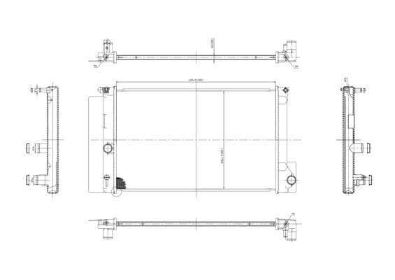 611856 Hart Радиатор охлаждения двигателя