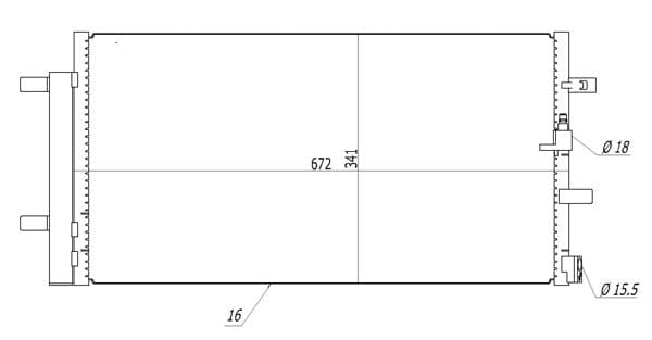 621529 Hart Радіатор кондиціонера