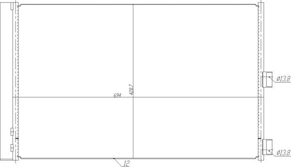 636946 Hart Радіатор кондиціонера