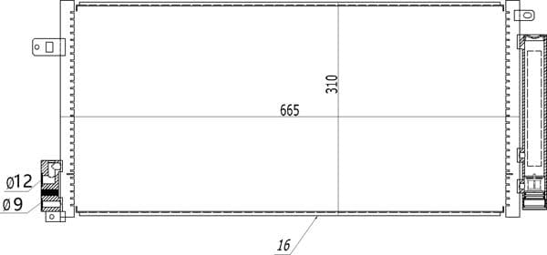 606397 Hart Радиатор кондиционера