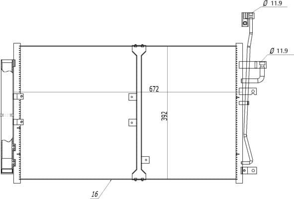 614574 Hart Радіатор кондиціонера