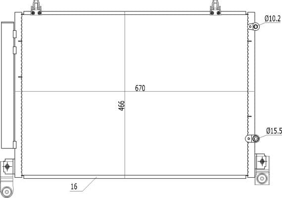 619067 Hart Радиатор кондиционера для Mazda MPV