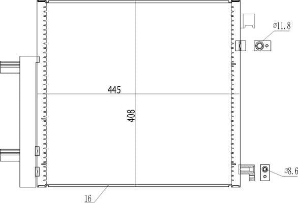 621647 Hart Радиатор кондиционера для Chevrolet Spark