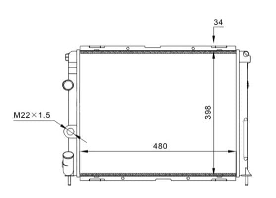 607133 Hart Радіатор охолодження двигуна
