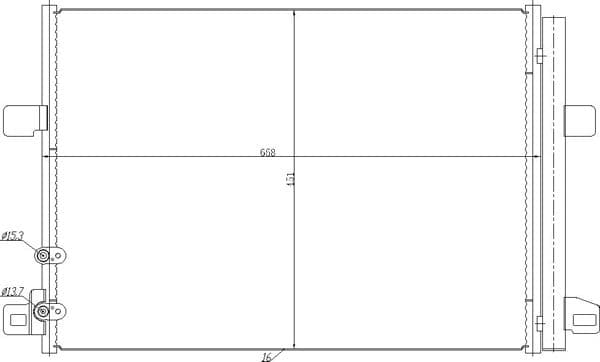 616797 Hart Радіатор кондиціонера для Volkswagen Amarok