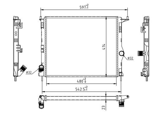 611930 Hart Радіатор охолодження двигуна