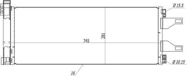 608187 Hart Радиатор кондиционера