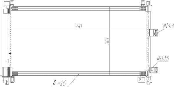 621651 Hart Радіатор кондиціонера