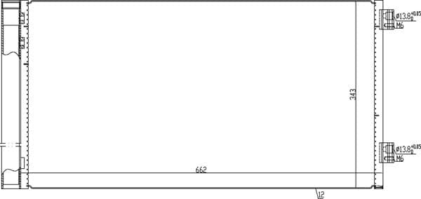 619541 Hart Радіатор кондиціонера