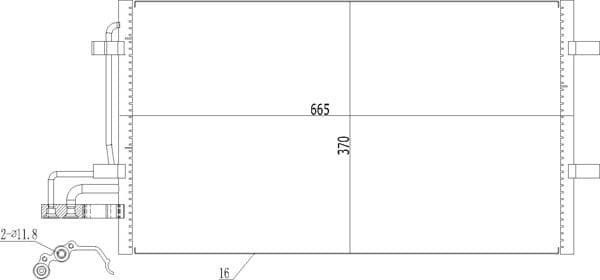 608386 Hart Радіатор кондиціонера