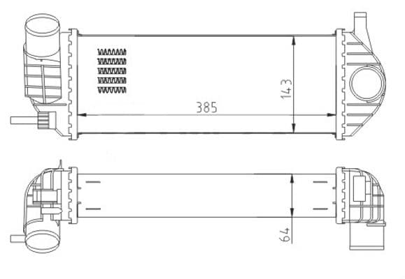 616644 Hart Інтеркулер для Renault Kangoo