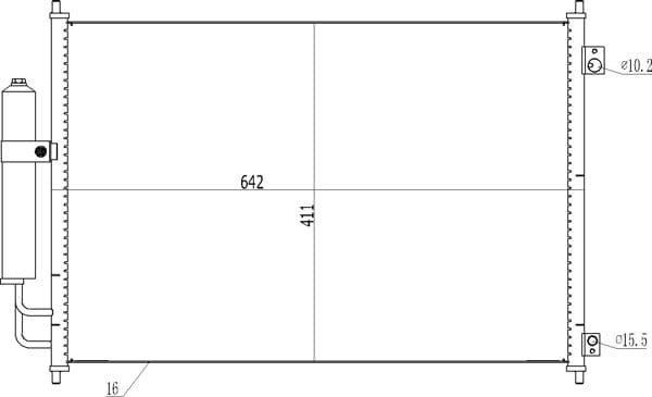 614532 Hart Радіатор кондиціонера для Nissan X-Trail