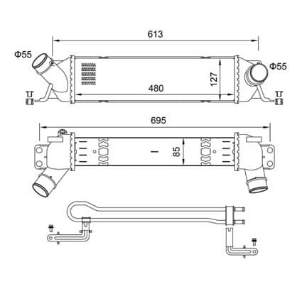 631266 Hart Інтеркулер для Hyundai H-1