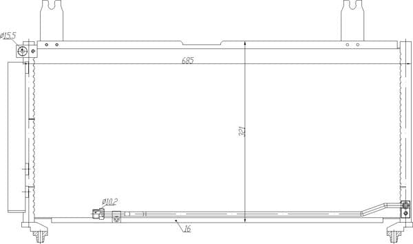 621604 Hart Радіатор кондиціонера для Suzuki Liana