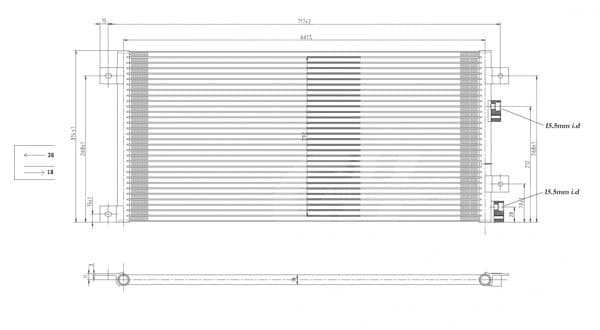 611199 Hart Радіатор кондиціонера