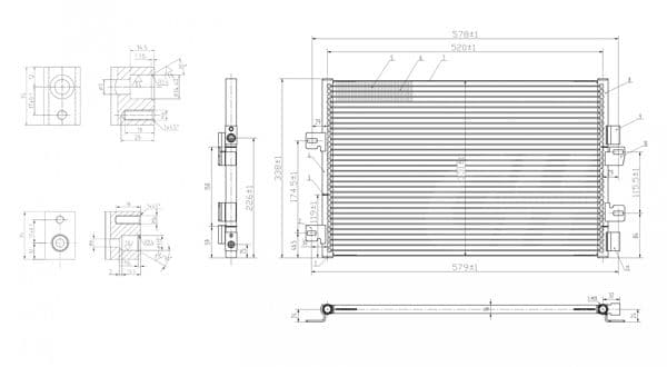 607802 Hart Радиатор кондиционера