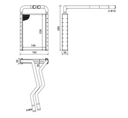 630926 Hart Радіатор пічки для Hyundai Santa Fe