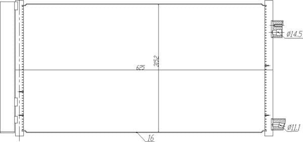 725090 Hart Радиатор кондиционера