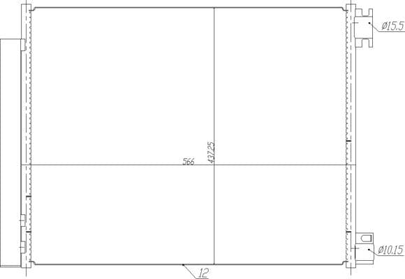 725106 Hart Радіатор кондиціонера