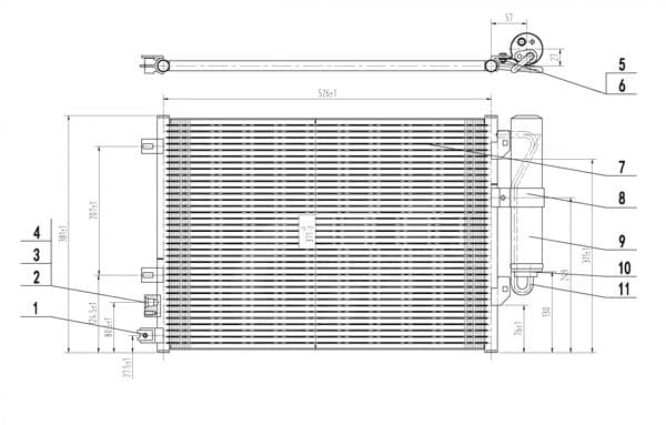 606155 Hart Радіатор кондиціонера