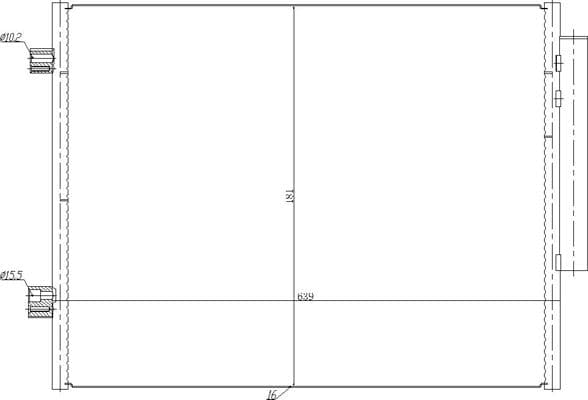 637005 Hart Радиатор кондиционера