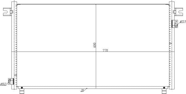 636988 Hart Радіатор кондиціонера для Nissan Patrol