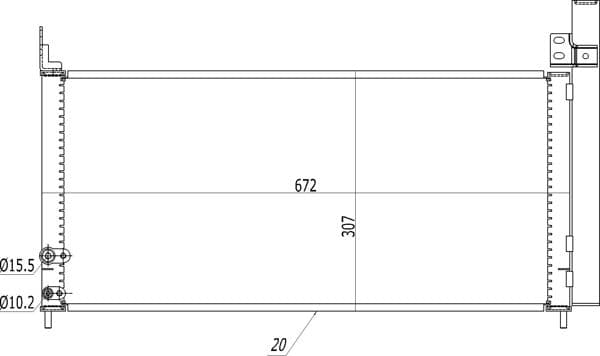 614569 Hart Радіатор кондиціонера