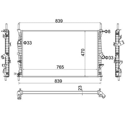 620209 Hart Радіатор охолодження двигуна