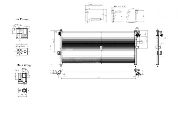 606469 Hart Радиатор кондиционера для Nissan Almera