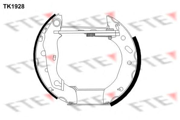 TK1928 FTE Гальмівні колодки