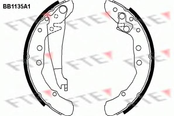 BB1135A1 FTE Тормозные колодки