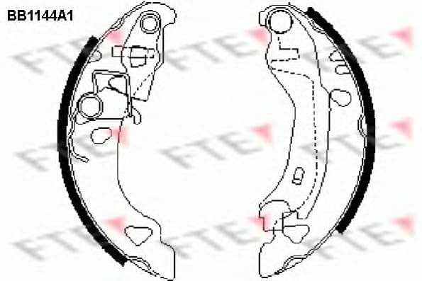 BB1144A1 FTE Гальмівні колодки