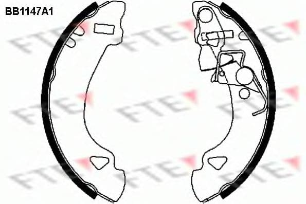 BB1147A1 FTE Тормозные колодки